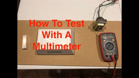 How To Test A Doorbell Transformer With A Multimeter Test Doorbell Transformer With Multimeter - YouTube